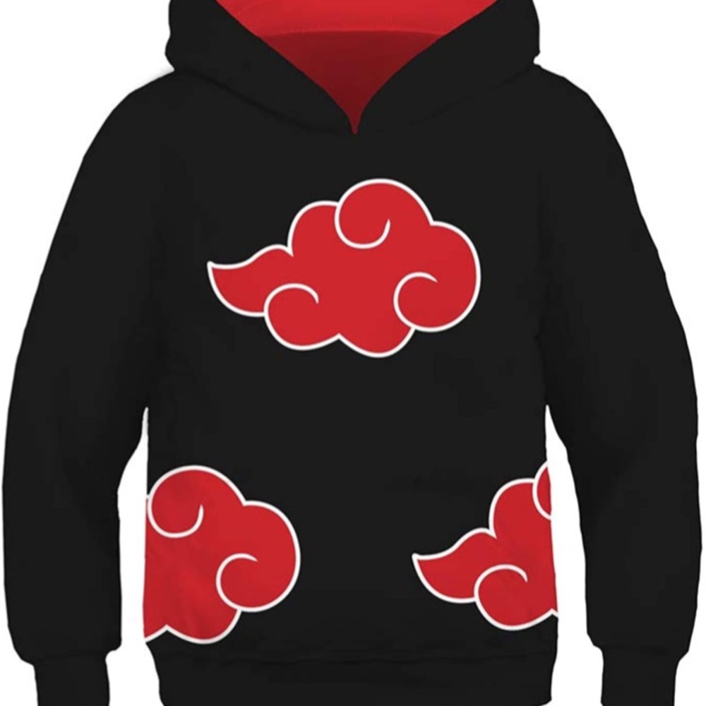 Anime Hoodie Sasuke Cosplay Sweatshirt Size Boys L
